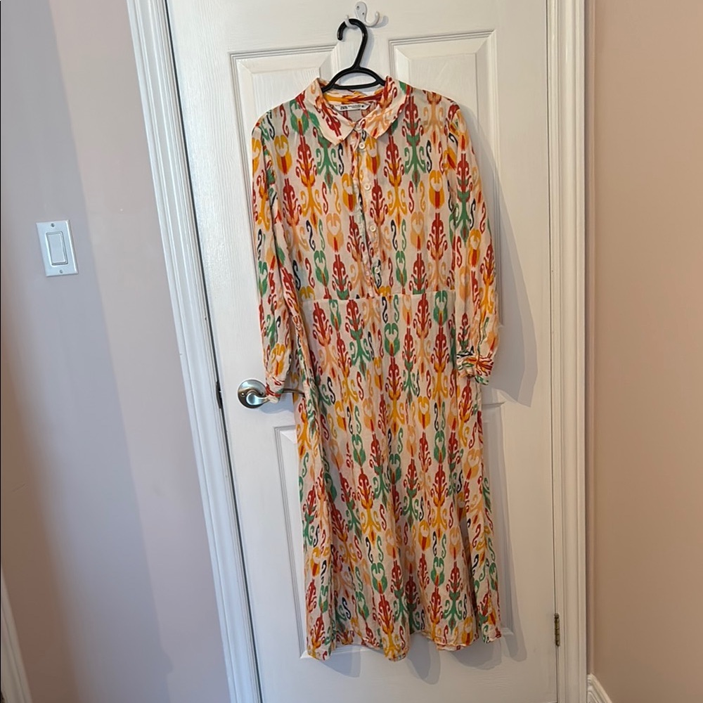 Zara XXL Colorful Patterned Long Dress